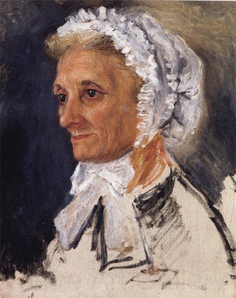 Pierre Renoir Portrait of the Artist's Mother Norge oil painting art